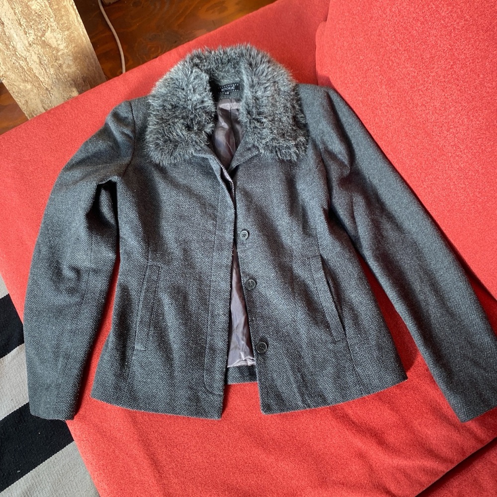 KOOKAI Faux Fur Collar Jacket